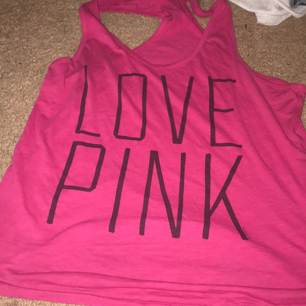VS PINK racer back Tank